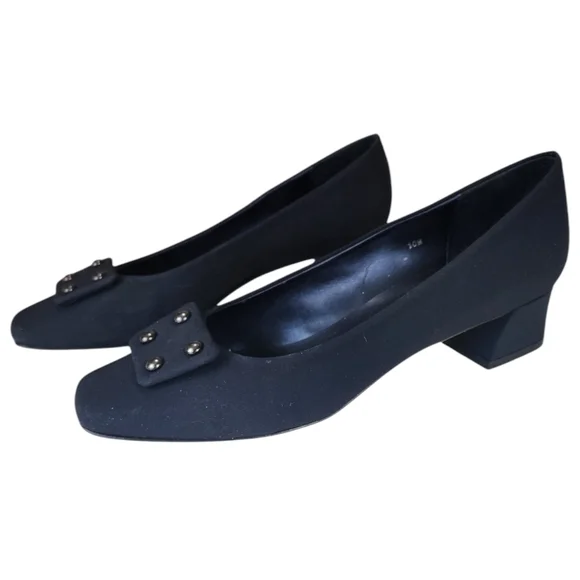 Vaneli Women's Black Block Heel Shoes size 10 - Picture 2 of 11